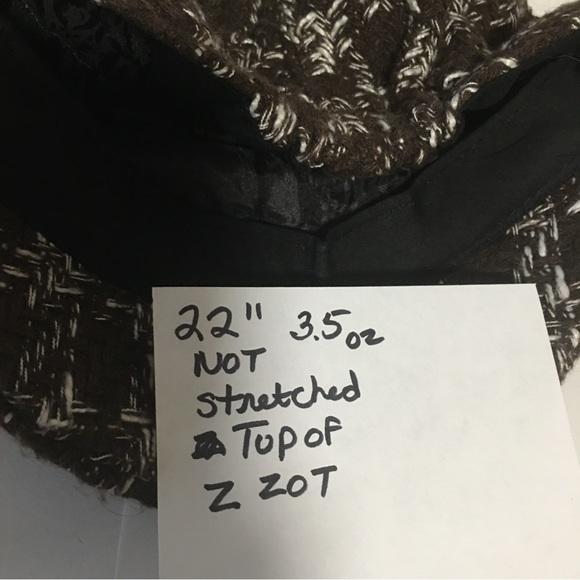 Textured Tweed Hat Covered Buttons Short Brim Visor Beret Retro British Style - Picture 9 of 9